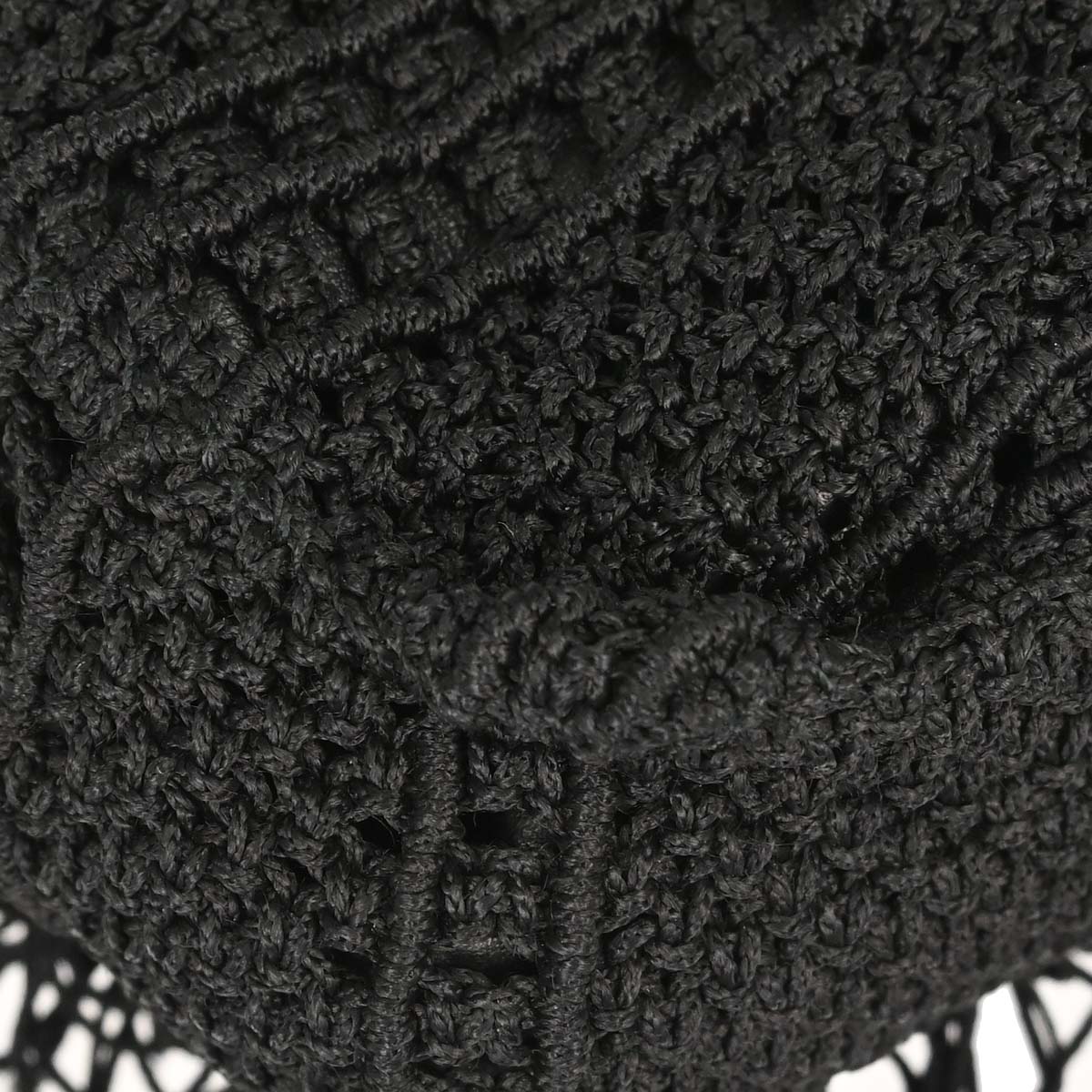 Saint Laurent Black Baby Crochet Chain Shoulder Bag