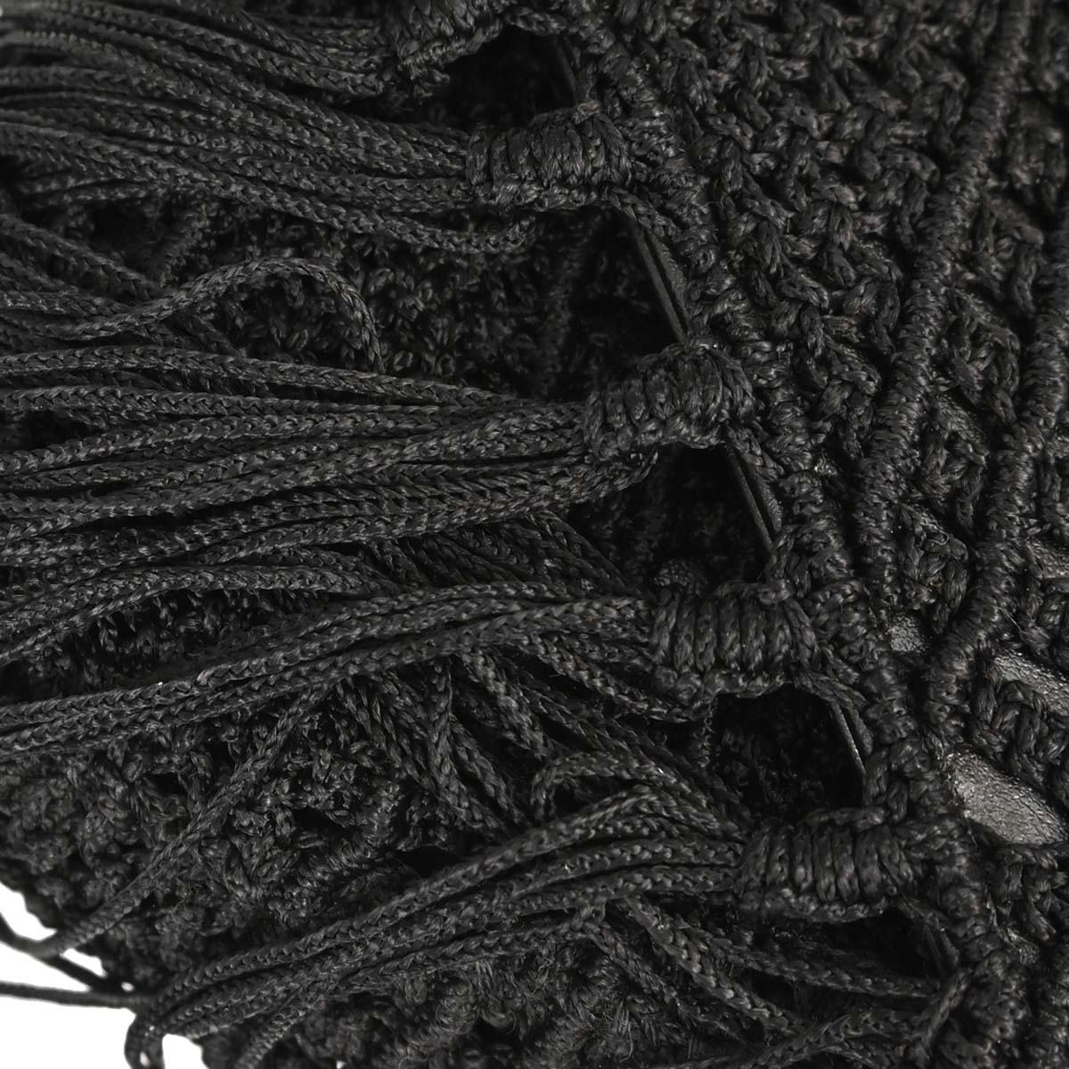 Saint Laurent Black Baby Crochet Chain Shoulder Bag