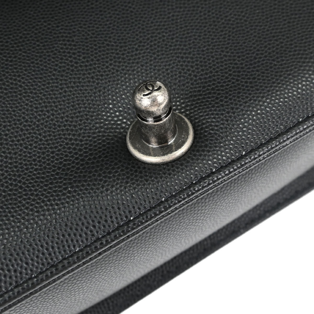 Boy Chanel Black Caviar Skin Small Chain Shoulder Bag