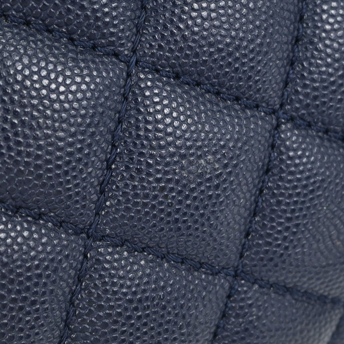 Chanel 2017 Navy Caviar Skin Coco Handle 2way Shoulder Handbag