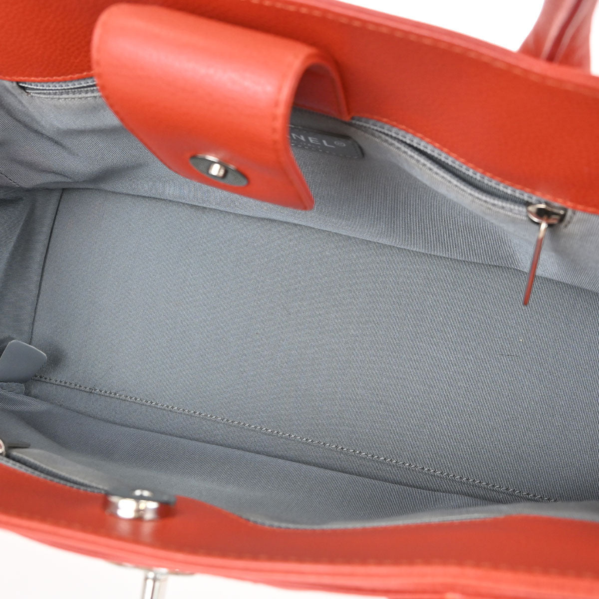 Chanel 2012-2013 Red Calfskin Executive Cerf Tote Bag
