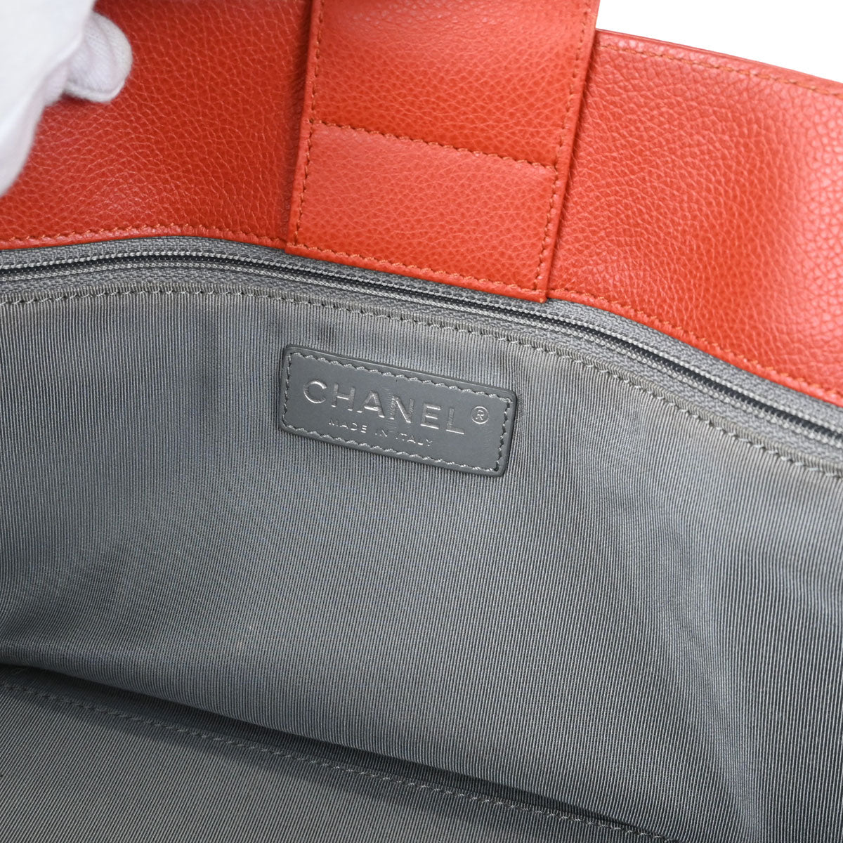 Chanel 2012-2013 Red Calfskin Executive Cerf Tote Bag