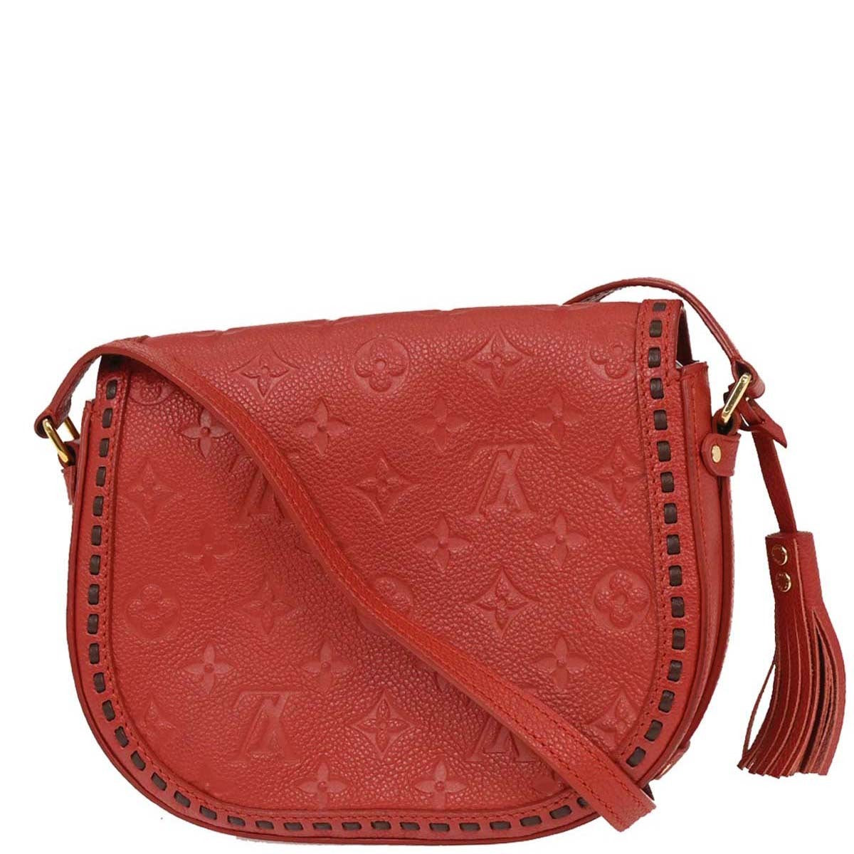 Louis Vuitton 2017 Red Monogram Empreinte Juno Shoulder Bag M43144