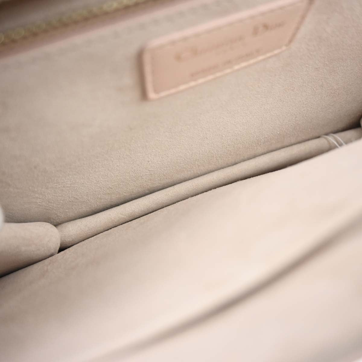 Christian Dior Light Pink Cannage Shoulder Bag